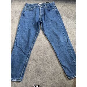 Zara Jeans EUC RN#77302 Womens Straight Leg High‎ Rise Medium Wash Size 32